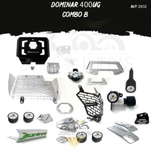 Dominar 400UG kit Spools Sliders eje parrilla tanque
