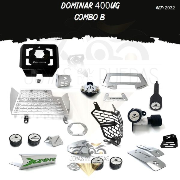 Dominar 400UG kit Spools Sliders eje parrilla tanque