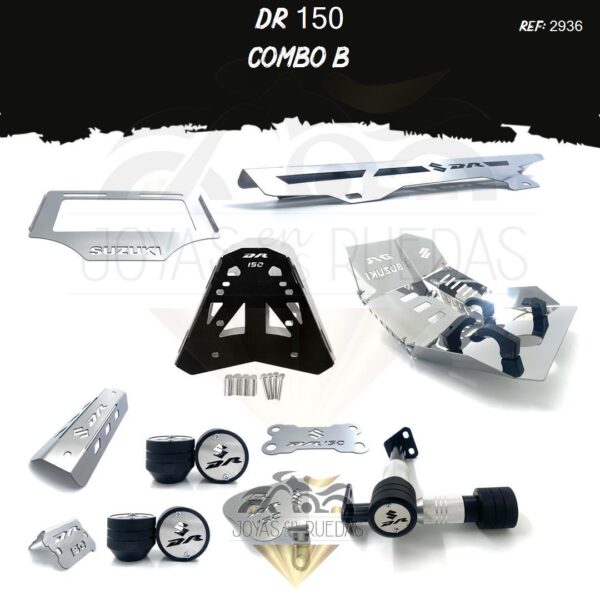 DR 150 kit guarda cadena sliders mordaza pechera quilla