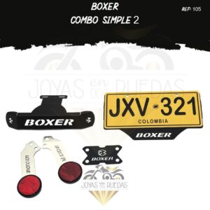 Boxer kit acutrax p frontal porta placa tragaluz