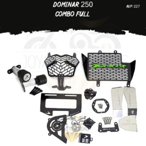 Dominar 250 kit protecto lateral radiador