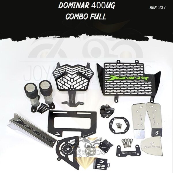 Dominar 400UG kit sliders protector piñon