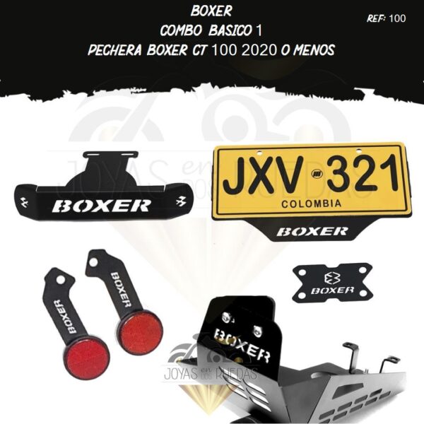 Boxer kit frontal acutrax p tragaluz porta placa
