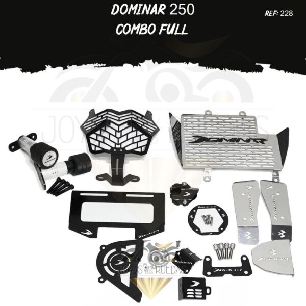 Dominar 250 kit protector farola lujo pata gato