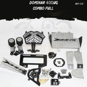 Dominar 400UG kit protector radiador lujo tapa tanque