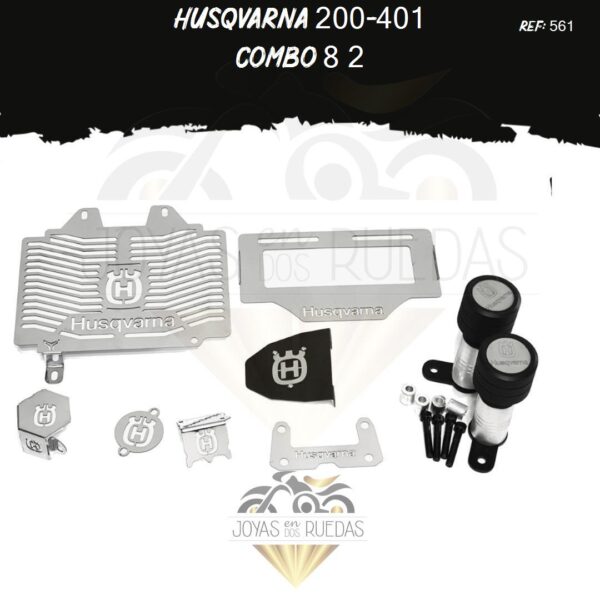 Husqvarna 200-401 kit sliders Lujo filtro aceite