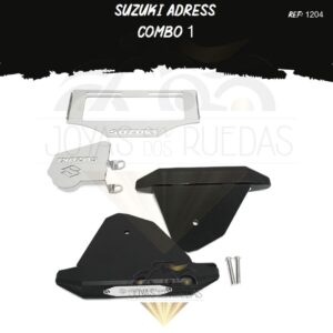 Suzuki Adress kit mordaza slider t0 porta placa