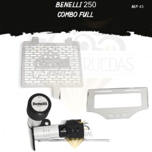 Benelli 250 kit sliders protector radiador porta placa