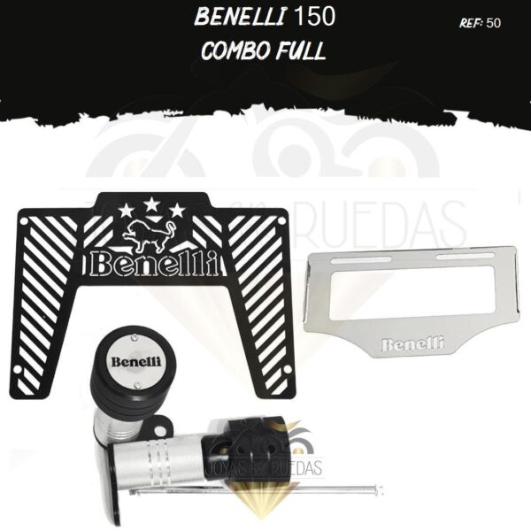 Benelli 150 kit protector radiador sliders porta placa