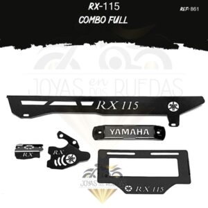 RX-115 kit porta placa protector bomba delantera mordaza