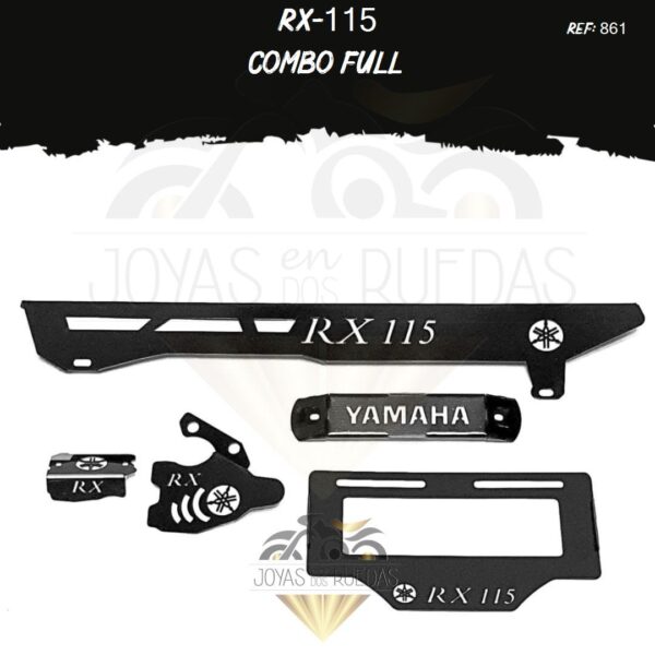 RX-115 kit porta placa protector bomba delantera mordaza