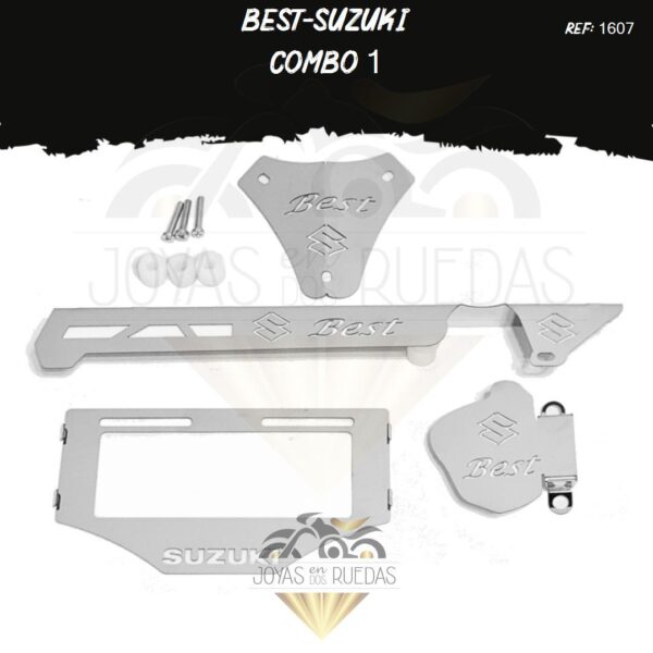 Best-suzuki kit porta placa mordaza cupula TR1