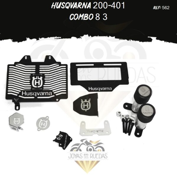 Husqvarna 200-401 kit protector radiador mordaza 3D
