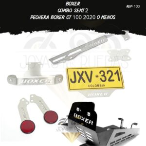 Boxer kit pechera quilla tragaluz guarda cadena frontal
