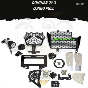 Dominar 250 kit acutrax T mordaza lujo tapa tanque