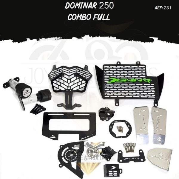 Dominar 250 kit acutrax T mordaza lujo tapa tanque