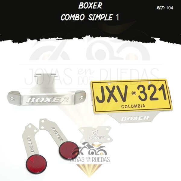 Boxer kit porta placa acutrax p frontal tragaluz