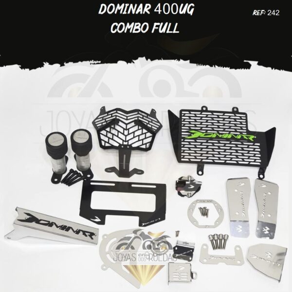Dominar 400UG kit protector bomba trasera