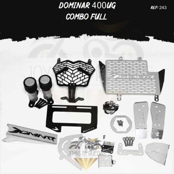 Dominar 400UG kit protector piñon sliders