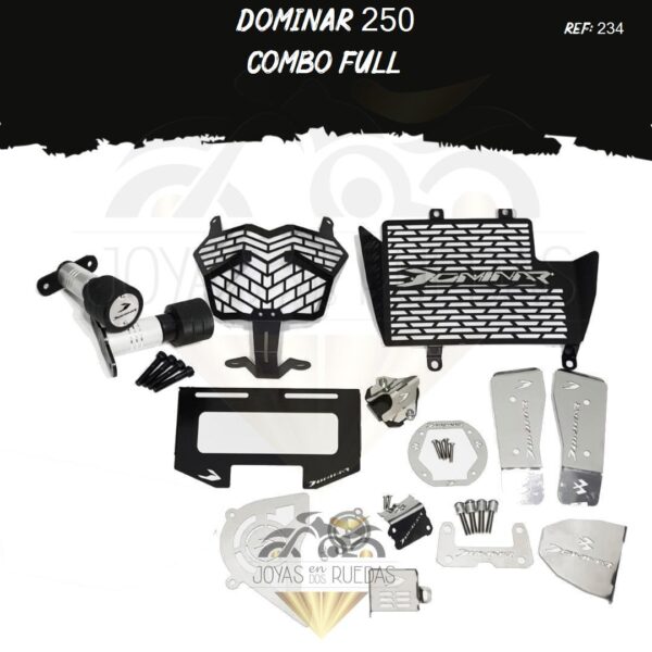 Dominar 250 kit acutrax T protector bomba trasera