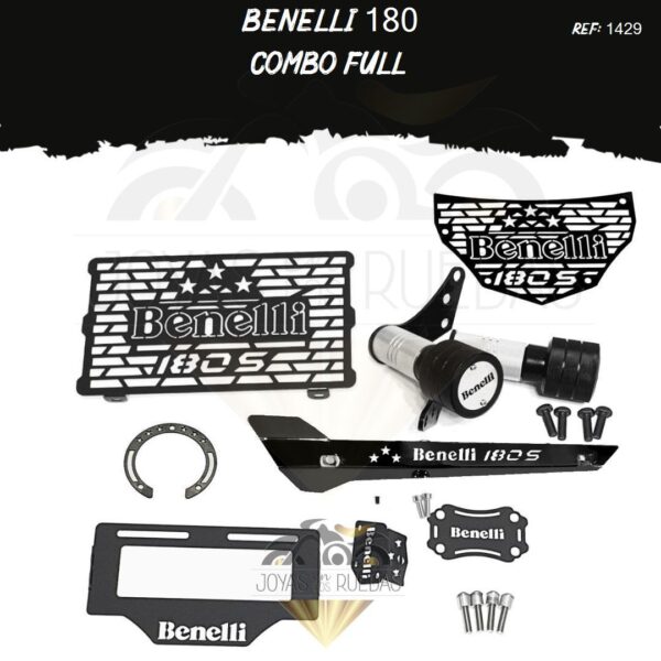 Benelli 180 kit protector bomba delantera porta placa
