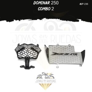 Dominar 250 kit protector radiador protector farola