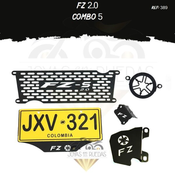 FZ 2.0 kit protector bomba delantera mordaza porta placa