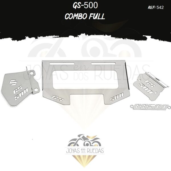 GS-500 kit mordaza Logo nombre protector bomba delantera