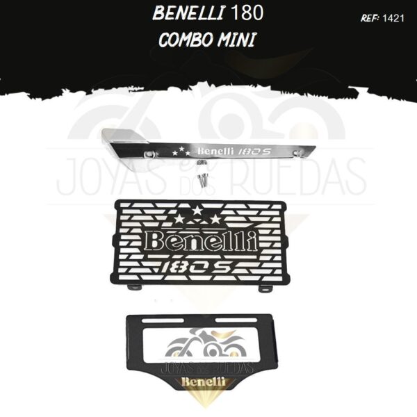 Benelli 180 kit protector exosto (ben mt) porta placa