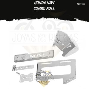 Honda Navi kit porta placa acutrax p protector exosto 4t