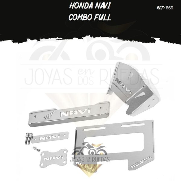 Honda Navi kit porta placa acutrax p protector exosto 4t