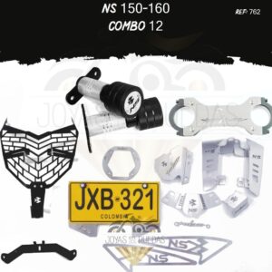 NS 150-160 kit lamina lateral sliders Logo nombre