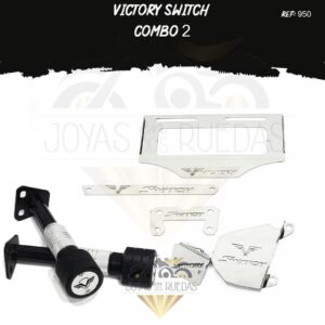 Victory Switch kit porta placa protector bomba delantera