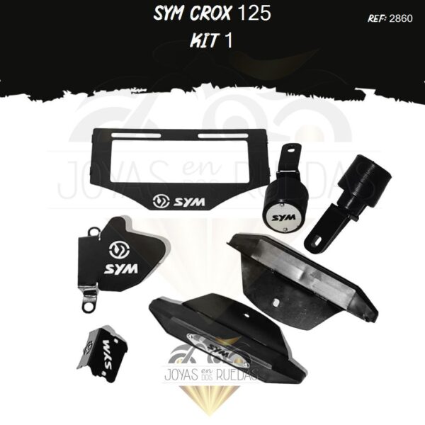 sym crox 125 kit sliders trasero slider t0 mordaza