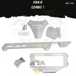 VIVA R kit porta placa protector bomba delantera mordaza
