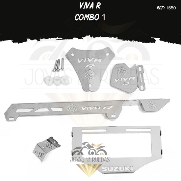 VIVA R kit porta placa protector bomba delantera mordaza