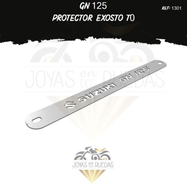 moto GN 125 protector exosto t0