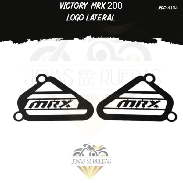 motos Victory MRX 200 logo lateral