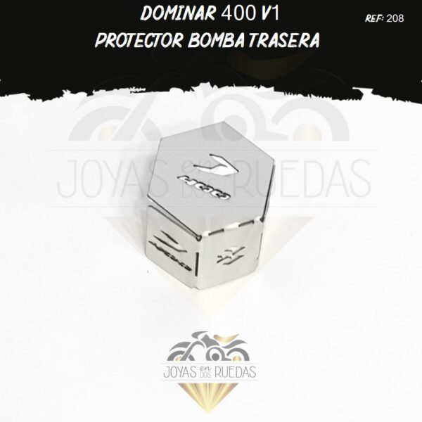 pieza Dominar 400 v1 protector bomba trasera