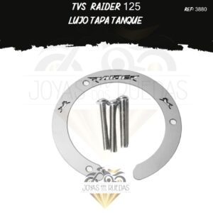 moto TVS Raider 125 lujo tapa tanque