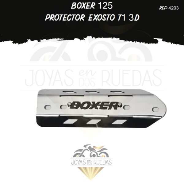 moto Boxer 125 protector exosto 3D