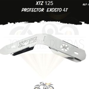 moto XTZ 125 protector exosto 4t