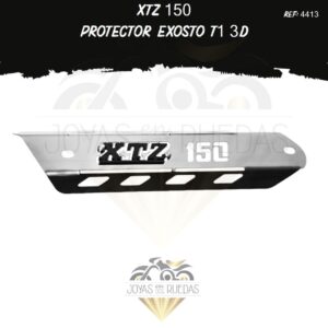 partes XTZ 150 protector exosto 3D