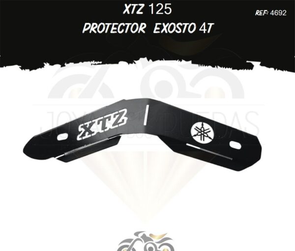 accesorio XTZ 125 protector exosto 4t