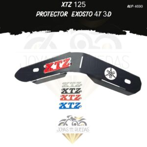 parte XTZ 125 protector exosto 4t 3D