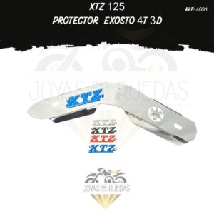 partes XTZ 125 protector exosto 4t 3D
