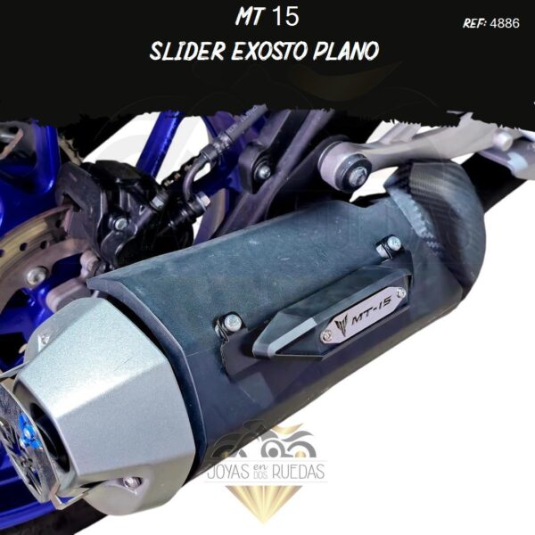 accesorio MT 15 Slider exosto plano