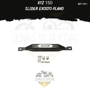 moto XTZ 150 Slider exosto plano