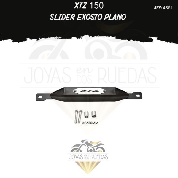 moto XTZ 150 Slider exosto plano