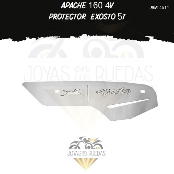 accesorios Apache 160 4V protector exosto 5t